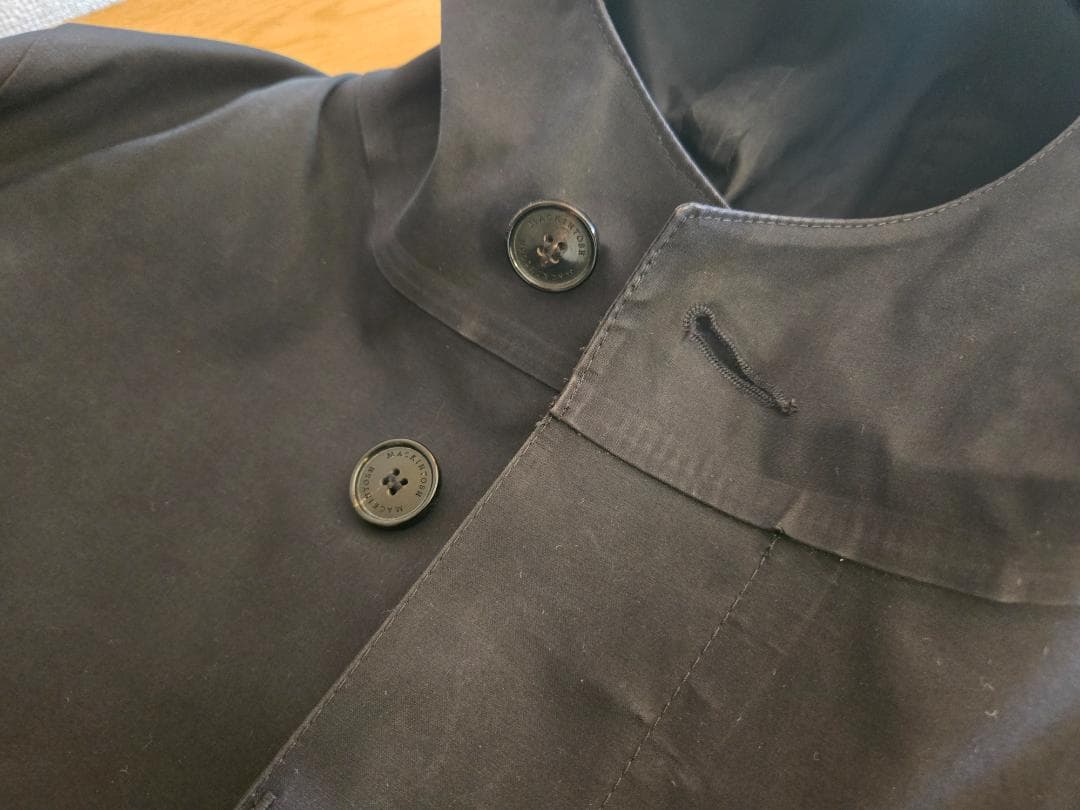マッキントッシュ CHRYSTON / クリストン ゴム引き 黒 サイズ36