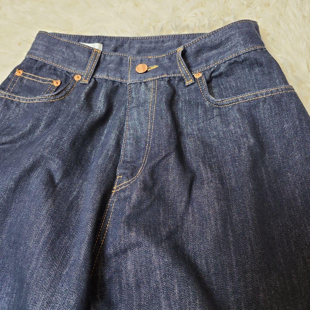【極美品】 marjour TUCK DENIM タックデニムパンツ　ワイド