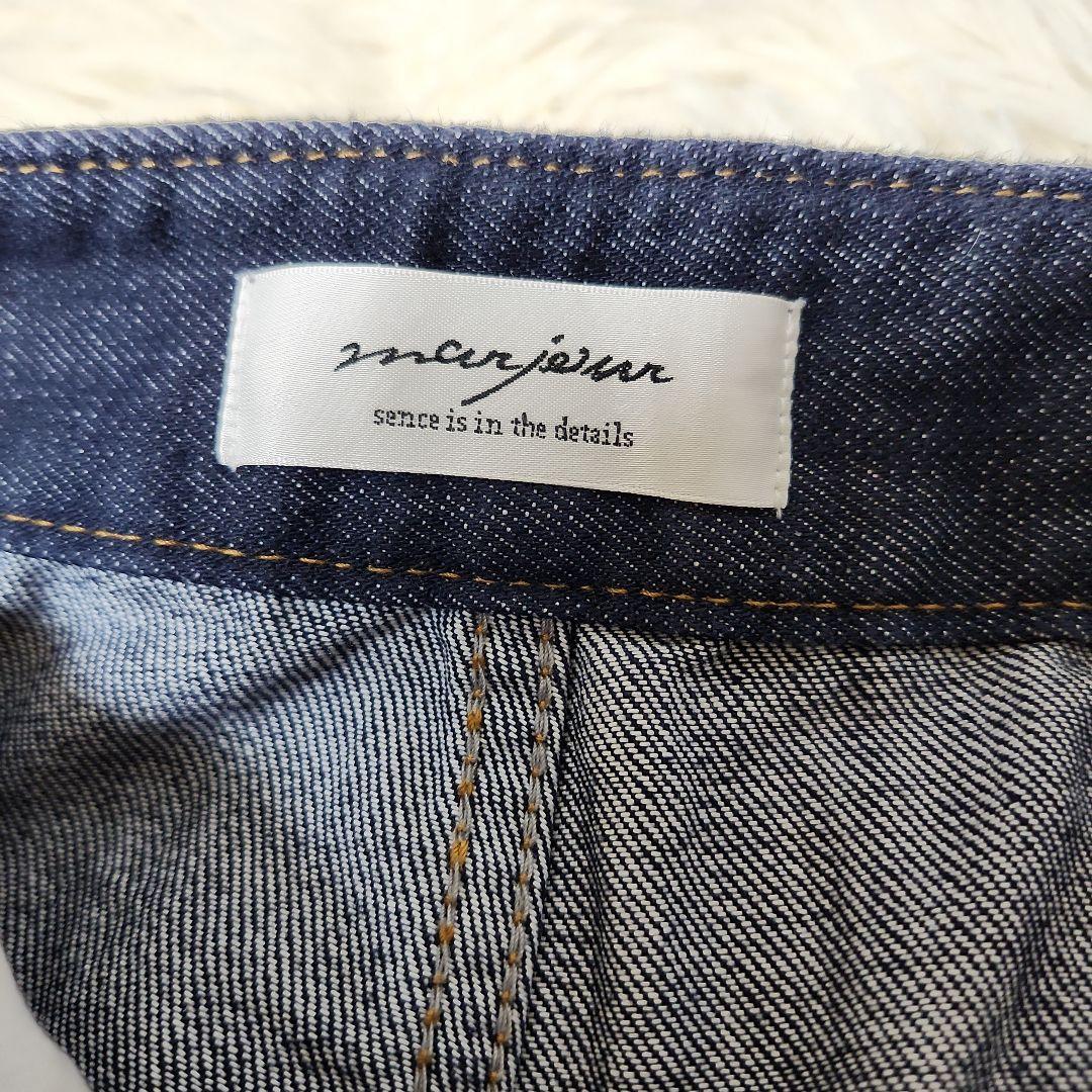 【極美品】 marjour TUCK DENIM タックデニムパンツ　ワイド