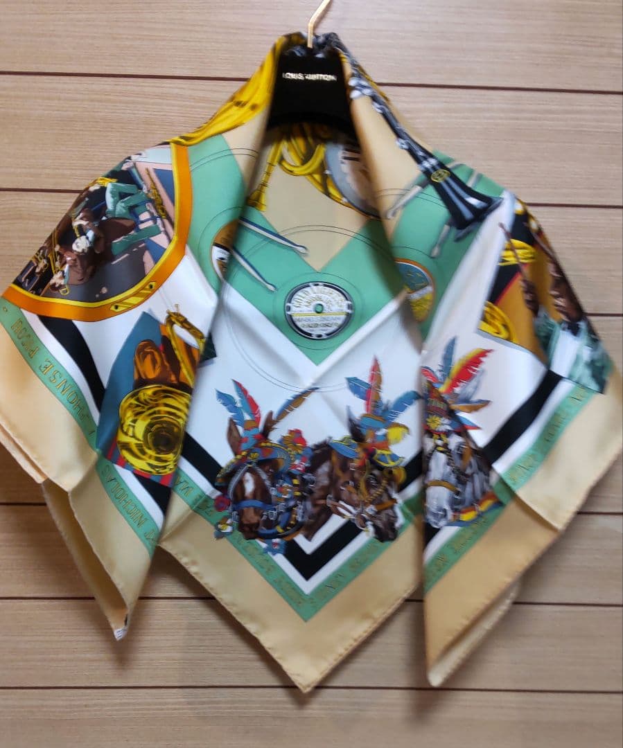 HERMES＊THE ORIGINAL ニューオリンズクレオールジャズスカーフ