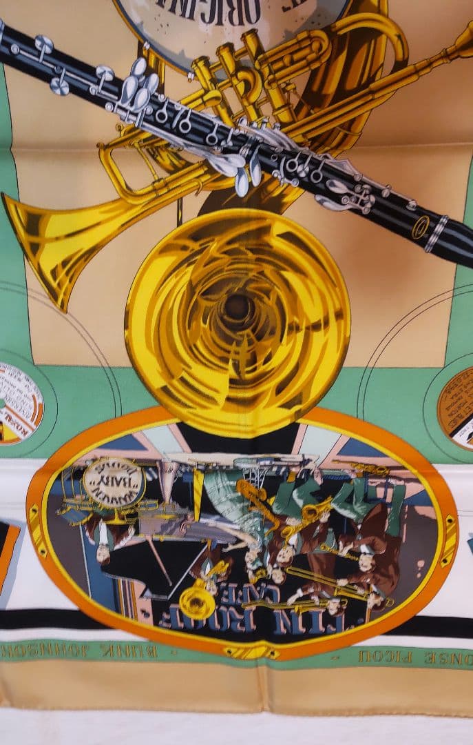 HERMES＊THE ORIGINAL ニューオリンズクレオールジャズスカーフ