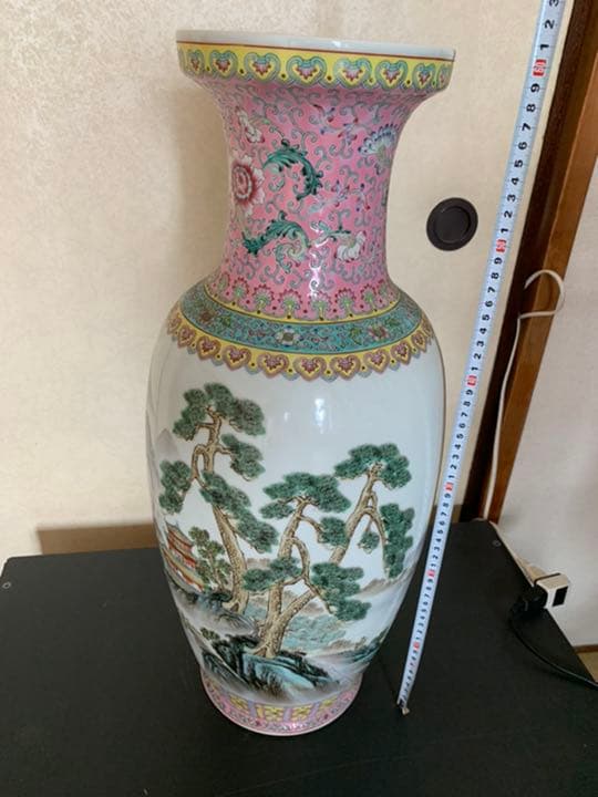 花瓶 中国美術　景徳鎮製　年代物