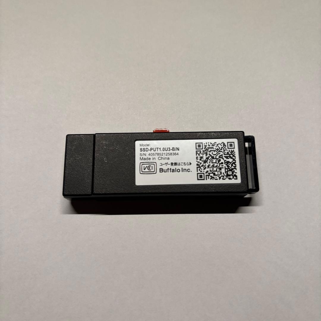 BUFFALO 外付けSSD 1TB SSD-PUTU3C 初期化済み