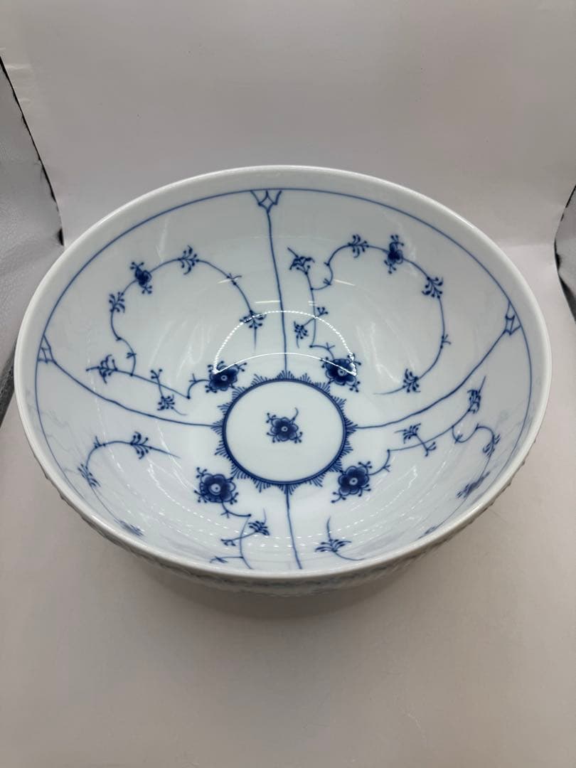 ロイヤルコペンハーゲン ブルーフルーテッド ハーフレース ボウル L