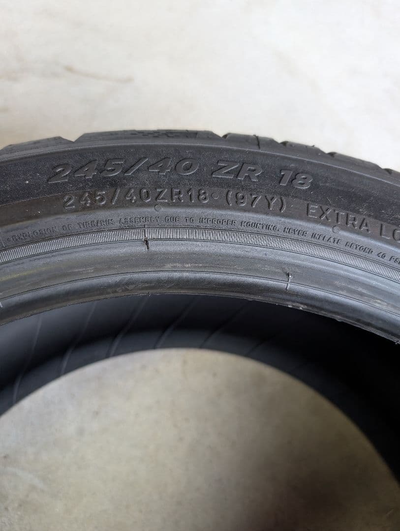 送料込み245/40ZR18 MICHELIN PILOT SPORT2本セット
