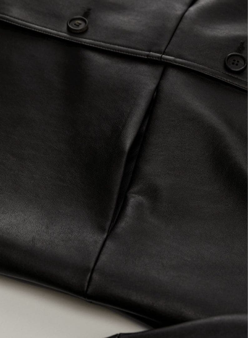 【新品】ohotoro レザージャケット　ダークブラウン