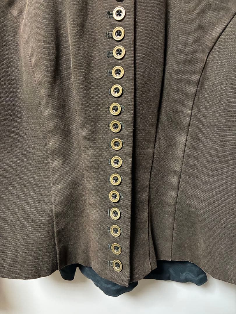 は*な様 【Ralph Lauren】ヴィンテージ　カーキブラウン ボタン装飾ジ