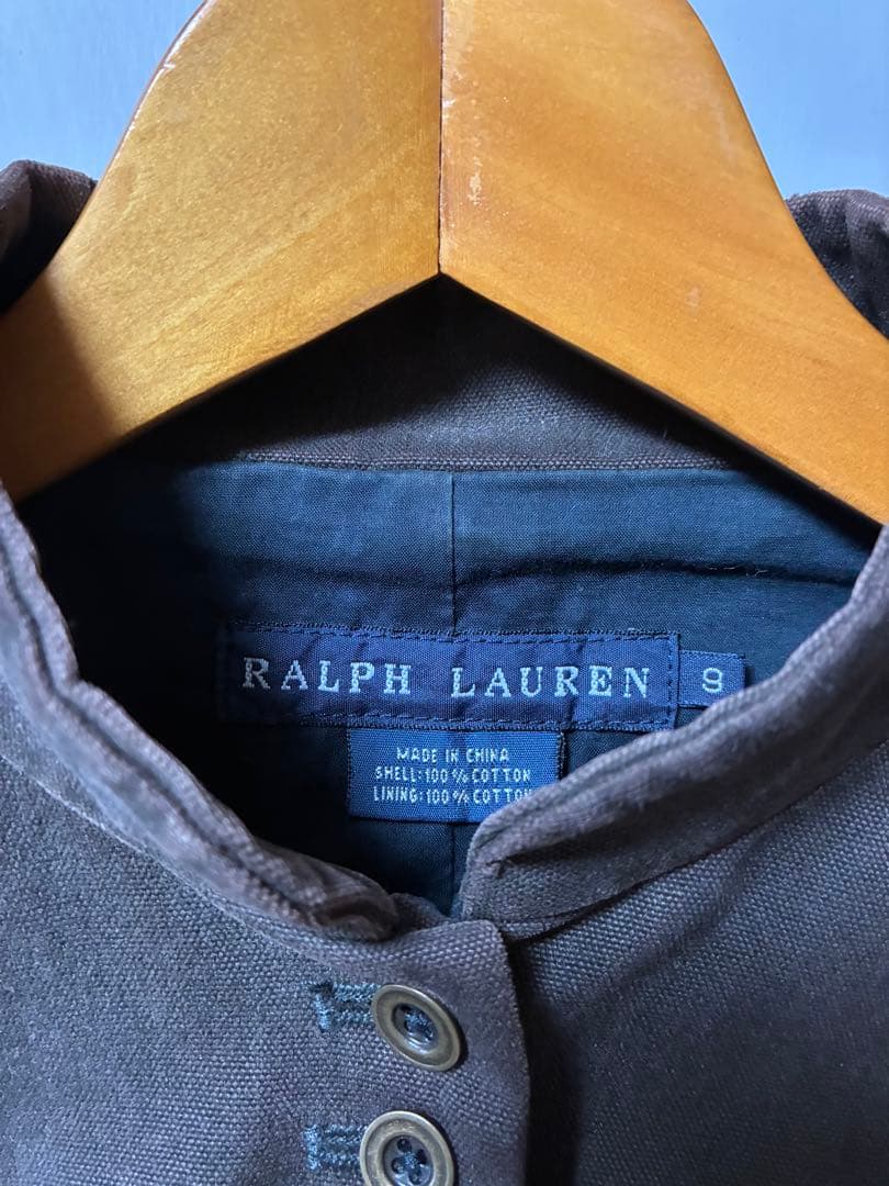 は*な様 【Ralph Lauren】ヴィンテージ　カーキブラウン ボタン装飾ジ