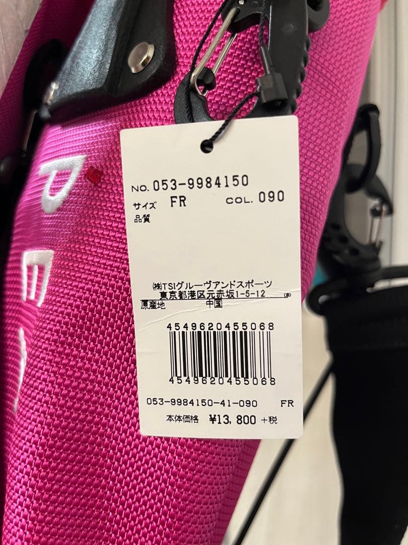【新品未使用】 PEARY GATES ゴルフセルフスタンドバッグ ピンク