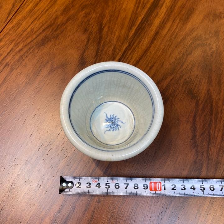 古伊万里　広口鉢呉須龍文染付