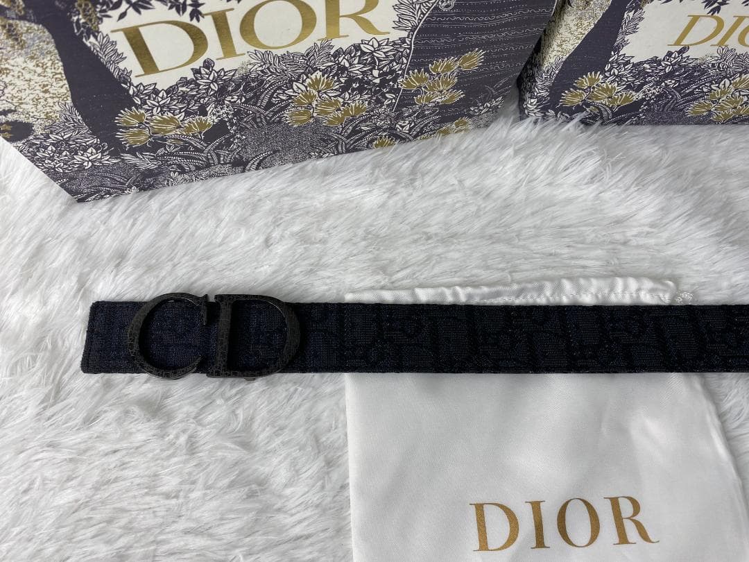 Dior　モノグラムベルト　CDロゴ