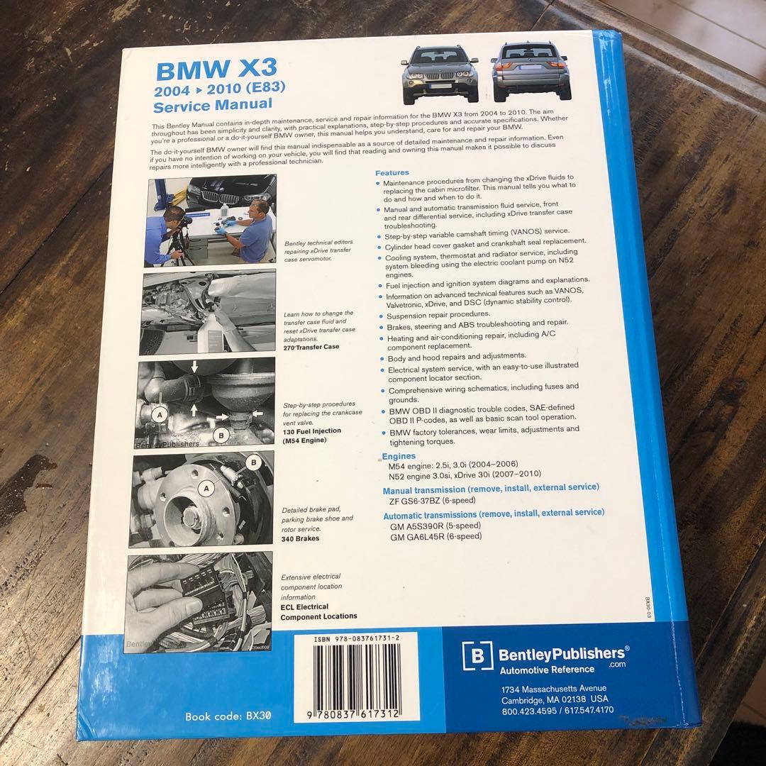 アクセサリー  X3 2004-2010 Service Manual