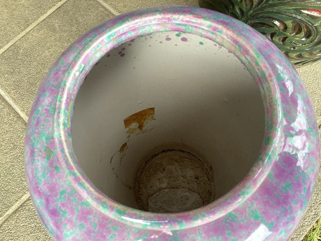 西ドイツ製　花瓶　フラワーベース　傘立て　陶器