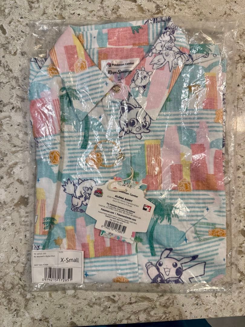 【ポケモンWCS2025】世界大会 レインスプーナー製 レディース用アロハシャツ
