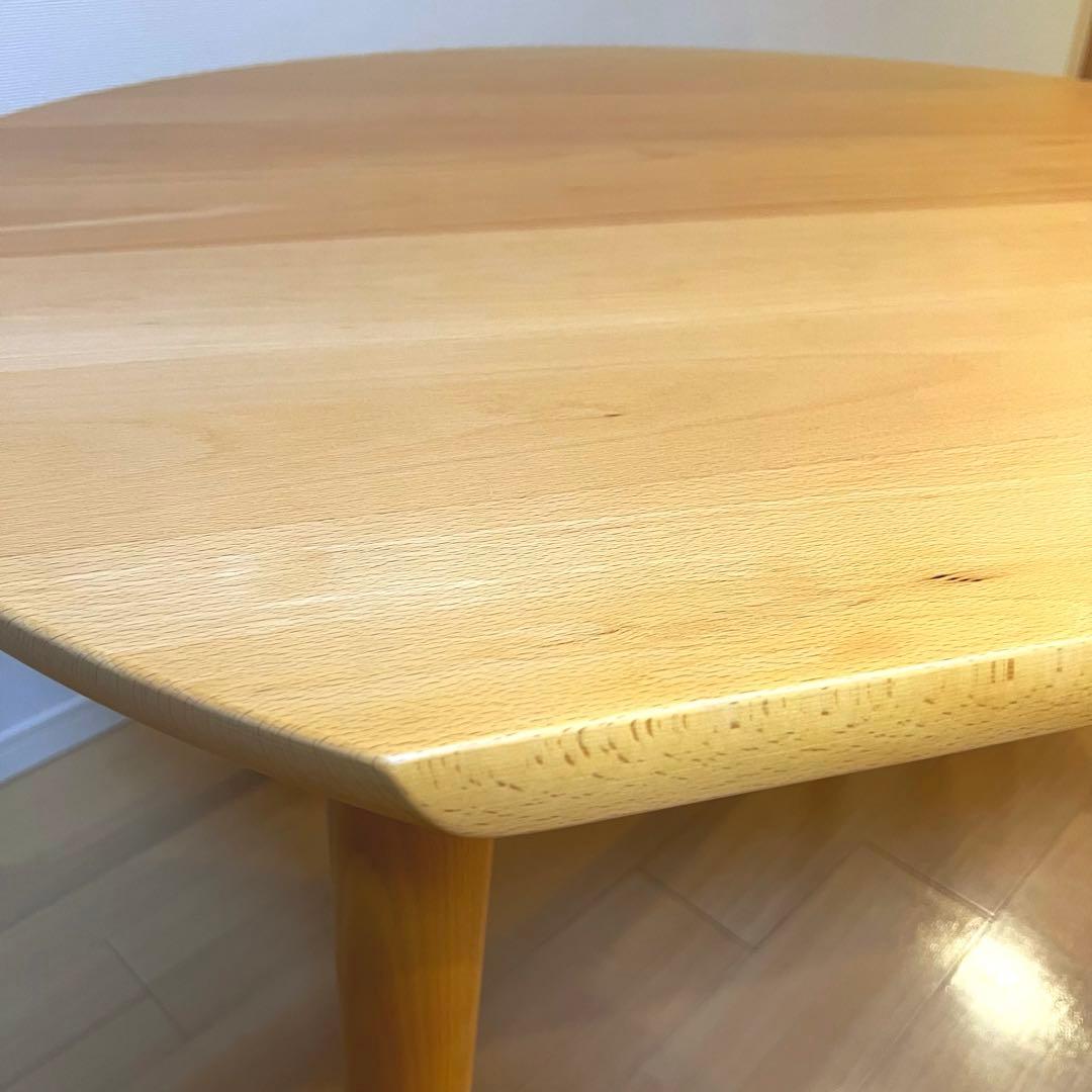 HIDA 飛騨産業 YURURI ダイニングテーブル　変形 ラウンドテーブル