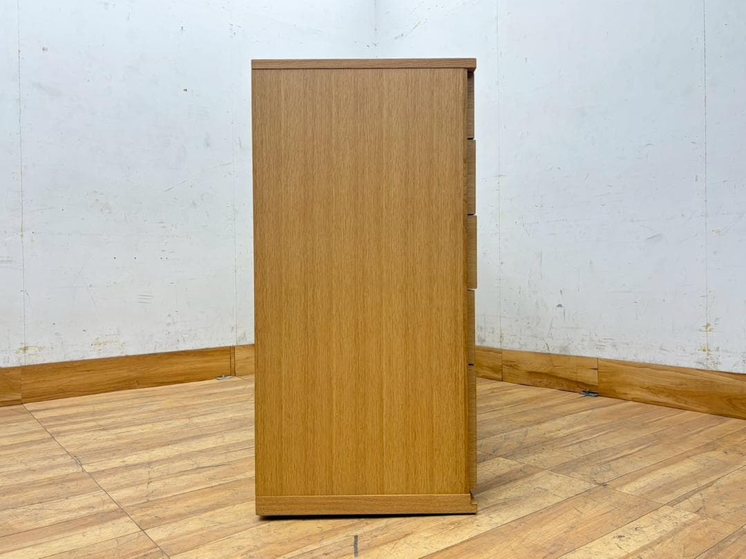 T8065☆展示品☆府中家具☆佐々木木工☆デフィ☆ナラ材☆桐☆ワイドチェスト☆