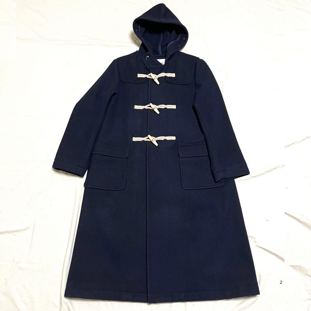 【美品】ビームスボーイ　ロングダッフルコート　マキシ丈 　現行　近年モデル　紺色