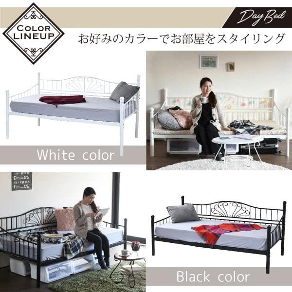 アンティーク調 柵付き 蒸れない 床 傷防止 安全 収納 2wayベッド ピンク