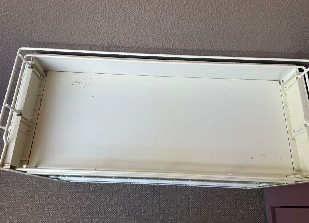 ホワイトメタルキッチンラック 二段式