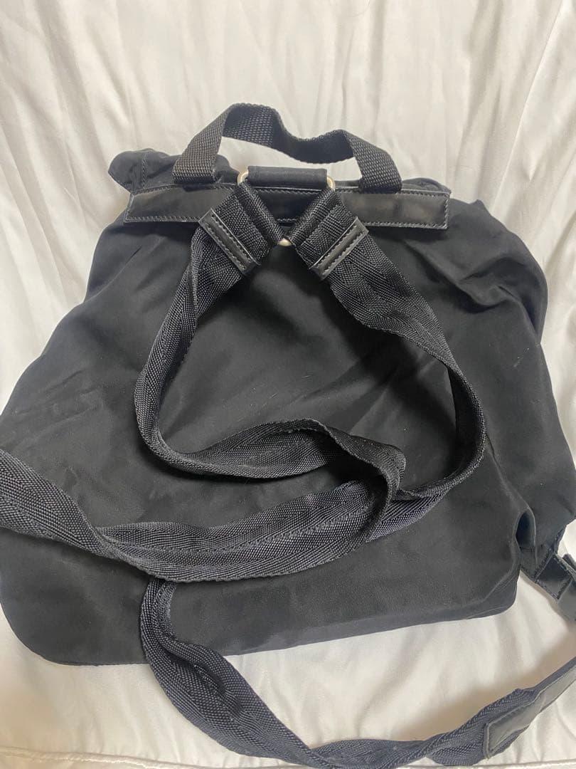 アルビ　PRADA ブラック ナイロンリュック バックパック 三角ロゴ