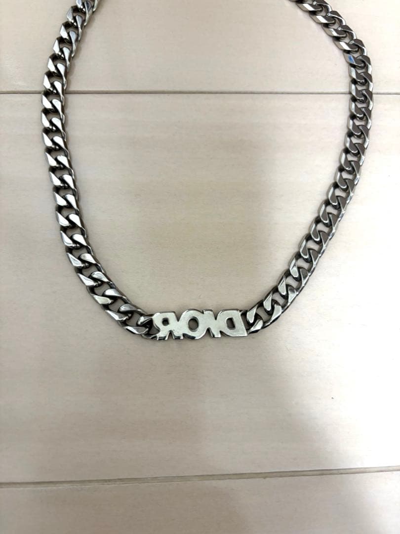 【年始セール】Dior チェーンネックレス ストーン付き