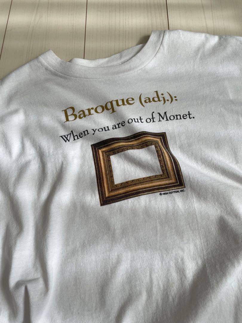 90s モネ バロック TシャツClaude Monet 印象派 アート