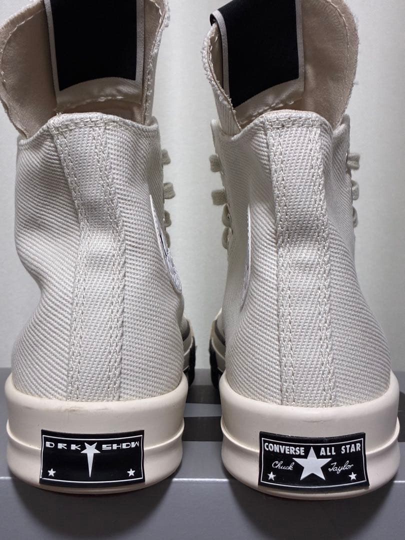 Rick Owens×CONVERSE DRKSTAR ホワイト ハイカット