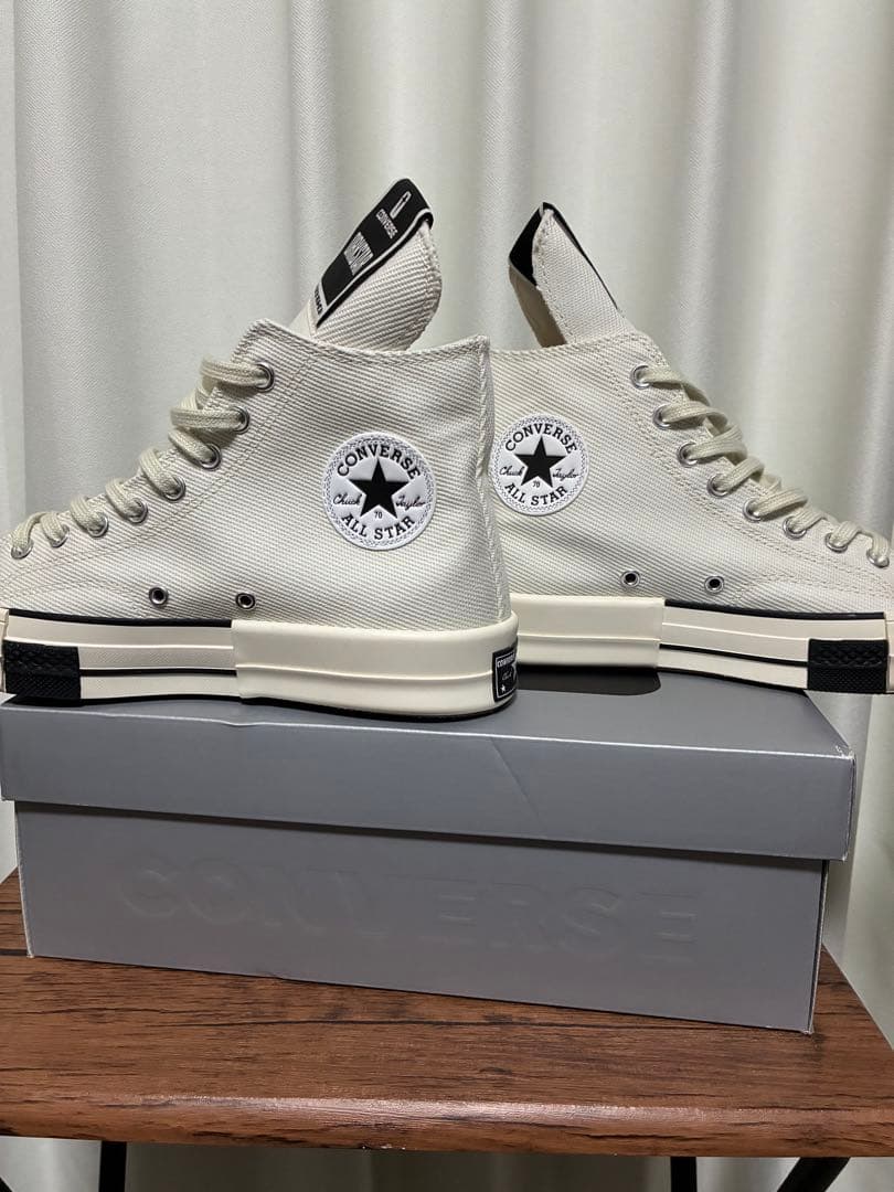 Rick Owens×CONVERSE DRKSTAR ホワイト ハイカット