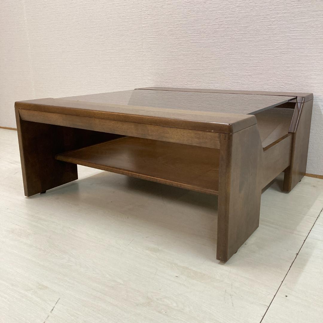 【カリモク】ガラステーブル　センターテーブル　ローテーブル　リビングテーブル