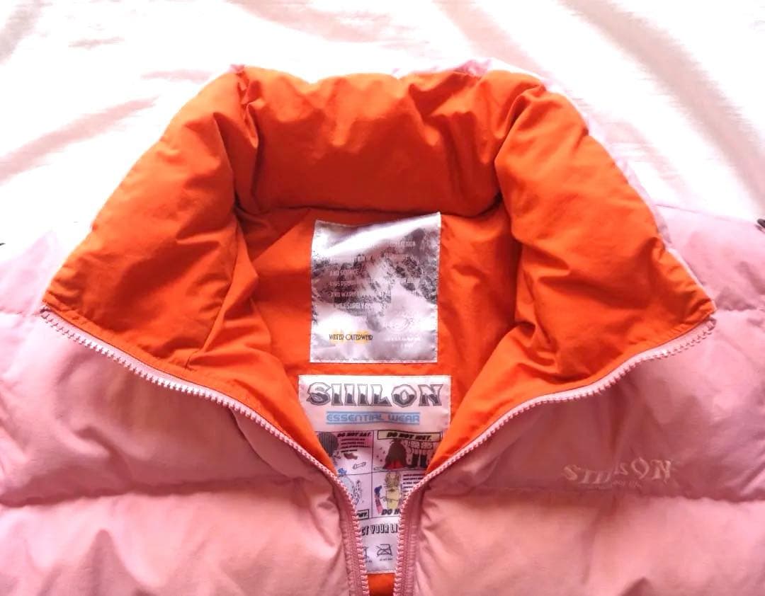 ジャケット・アウター SIIILON Reversible down JKT pink&orange