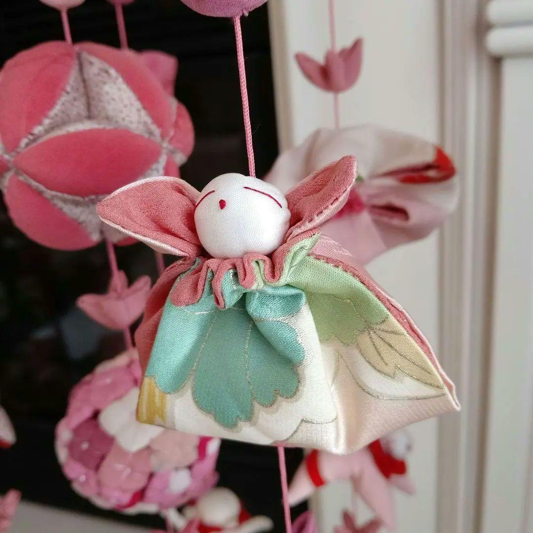 吊るし飾り　雛人形　ひな祭り　ちりめん細工 ✿傘付✿ ハンドメイド