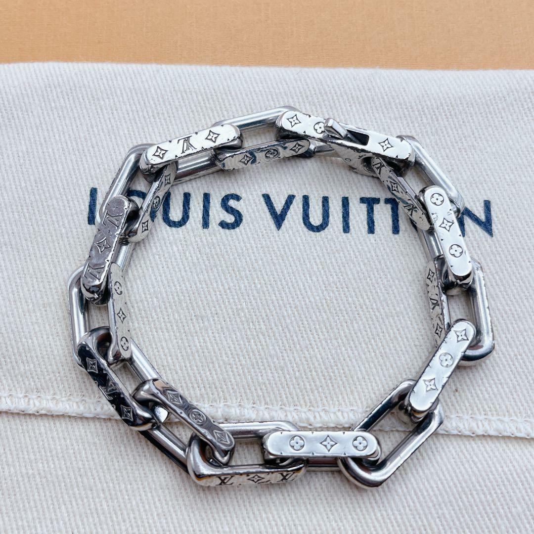 LOUIS VUITTON コリエ　チェーン　ブレスレット　モノグラム　シルバー