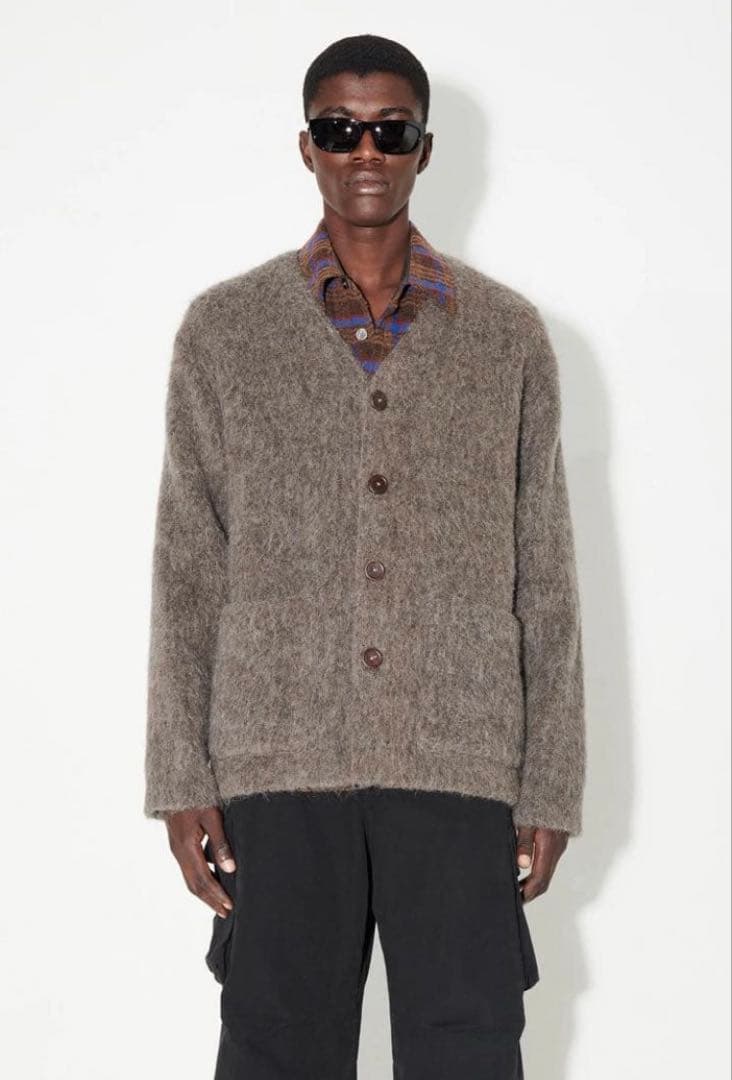 トップス Our legacy mohair gray cardigan