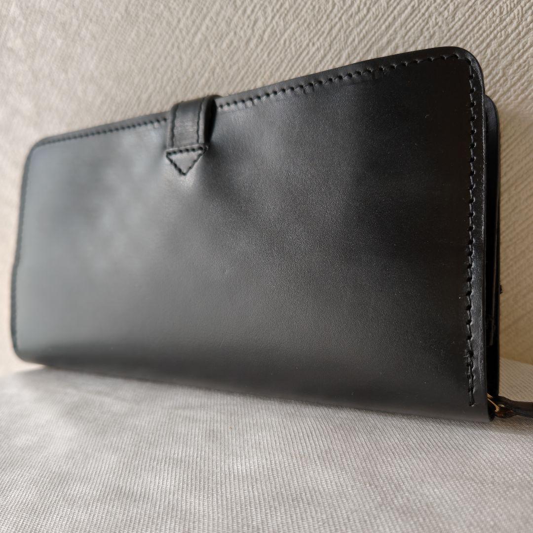 美品　GLEN グレンロイヤル　ラウンドロングパース　ブラック