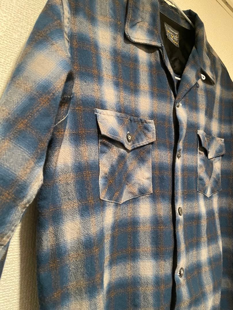 d*y様 Towncraft ウールシャツ 60s オープンカラー　ループカラー