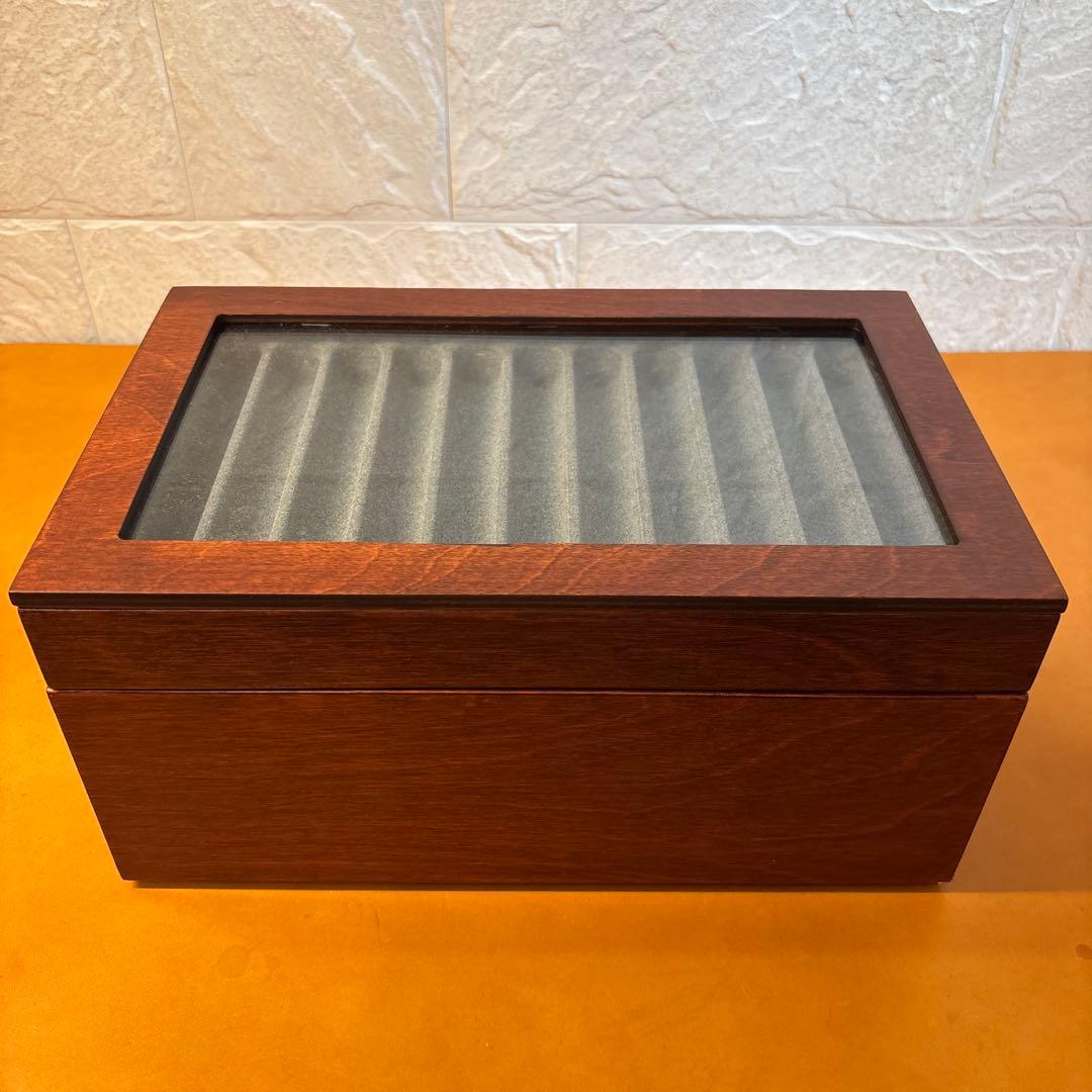 筆記具 STACK & STORE WOOD PEN TRAY CLEAR LID