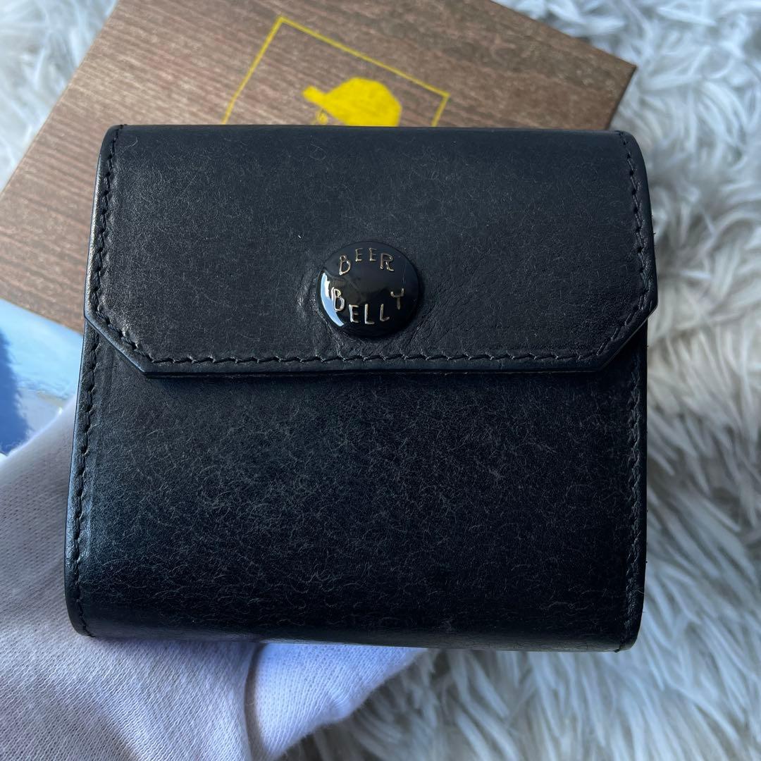 【美品】ビアベリー ハッチバック 財布 プエブロ ブラック