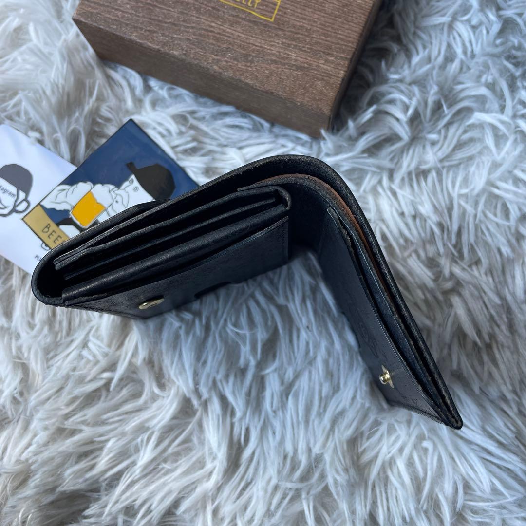【美品】ビアベリー ハッチバック 財布 プエブロ ブラック
