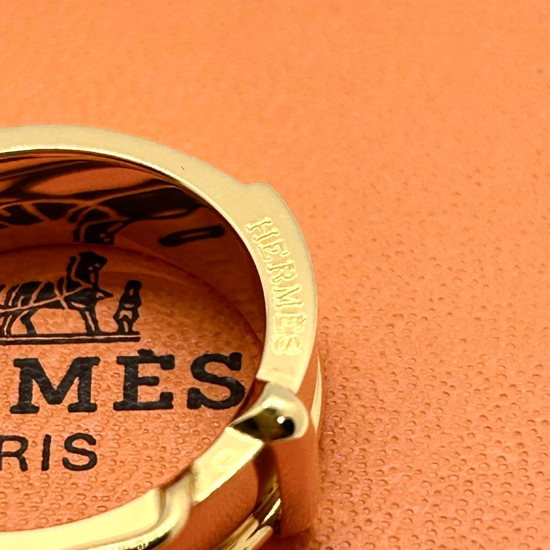 ✨美品✨HERMES エルメス スカーフリング ベルト型 ゴールド 箱付 正規品