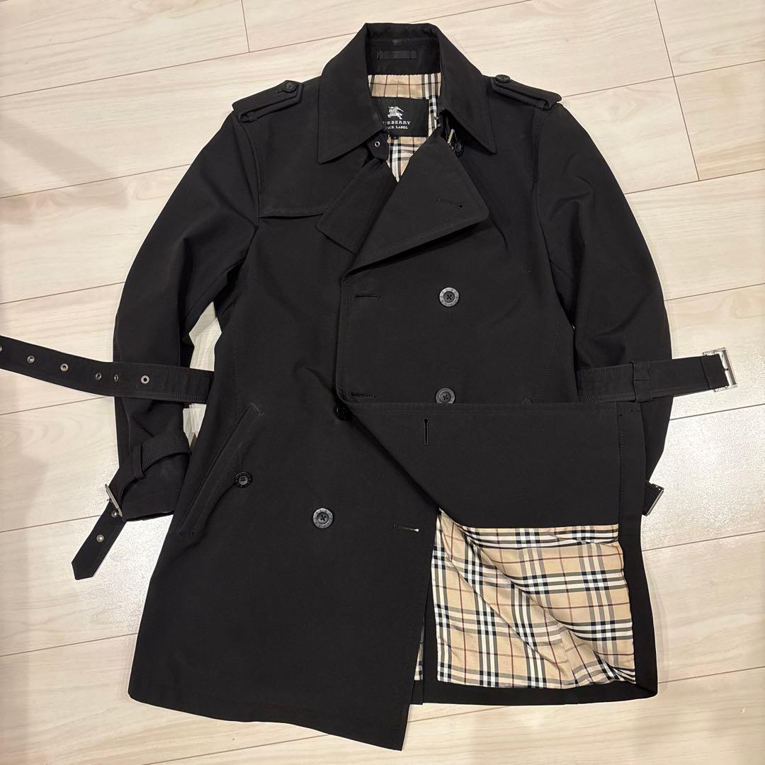 BURBERRY BLACK LABEL トレンチコート M ブラック　廃盤