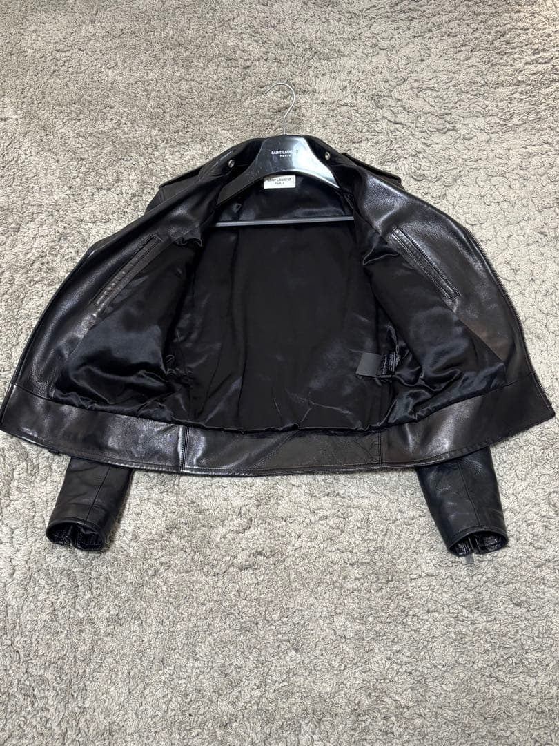 美品 サンローラン モーターサイクルジャケット ダブル ライダース L01
