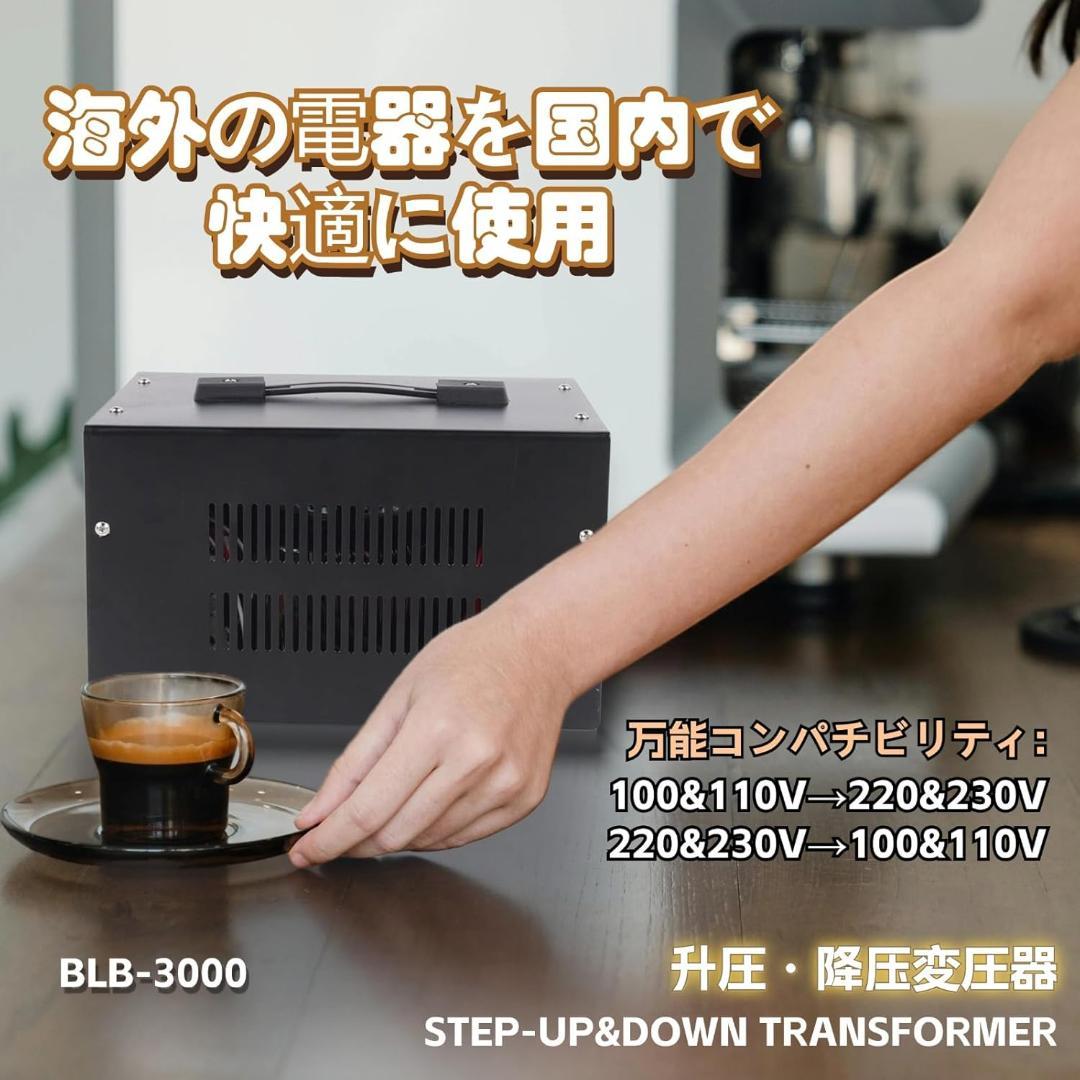 3000W 変圧器 ac 100v/110v to 220v-240v 230v