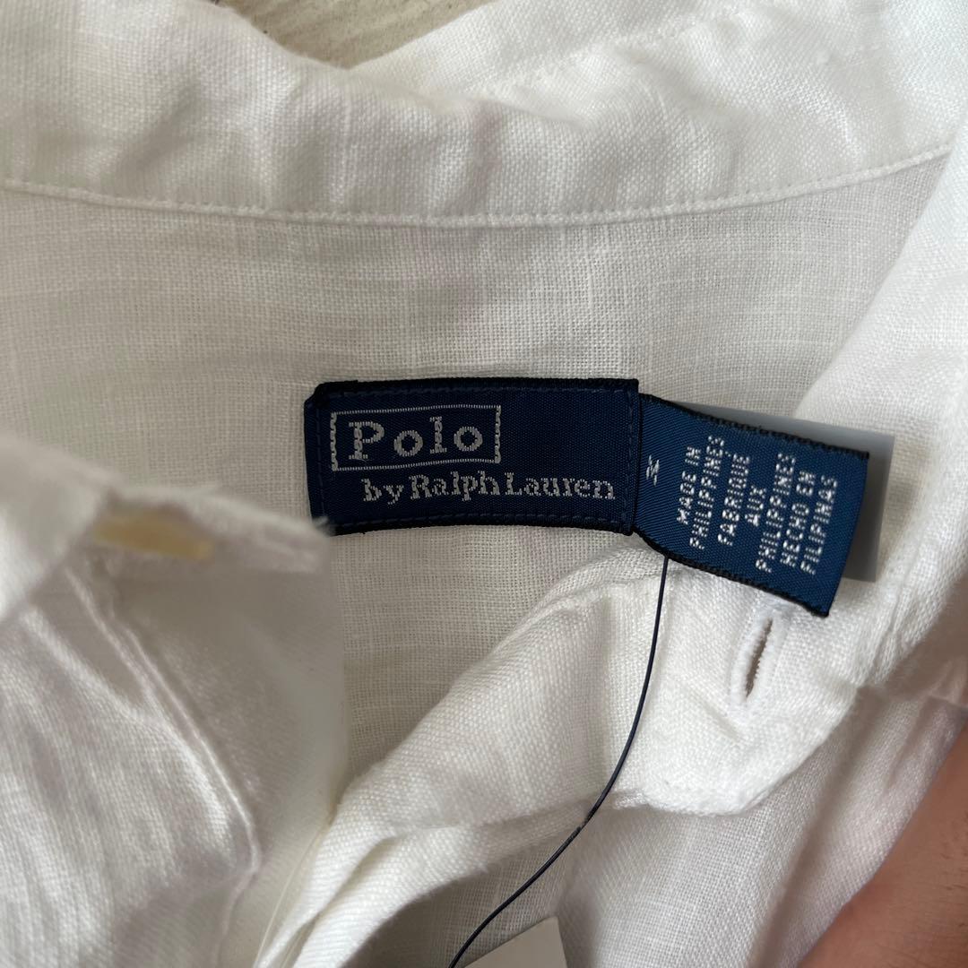 新品未使用POLO by Ralph 麻　半袖シャツリネン　M