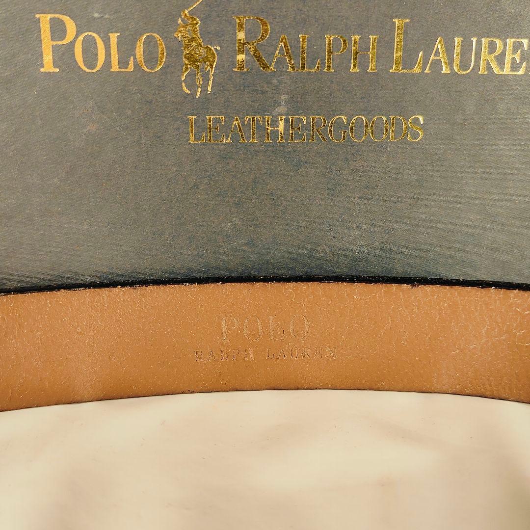 【ヴィンテージ】PRL RALPH LAUREN　高級厚本革ドレスベルト　正規品