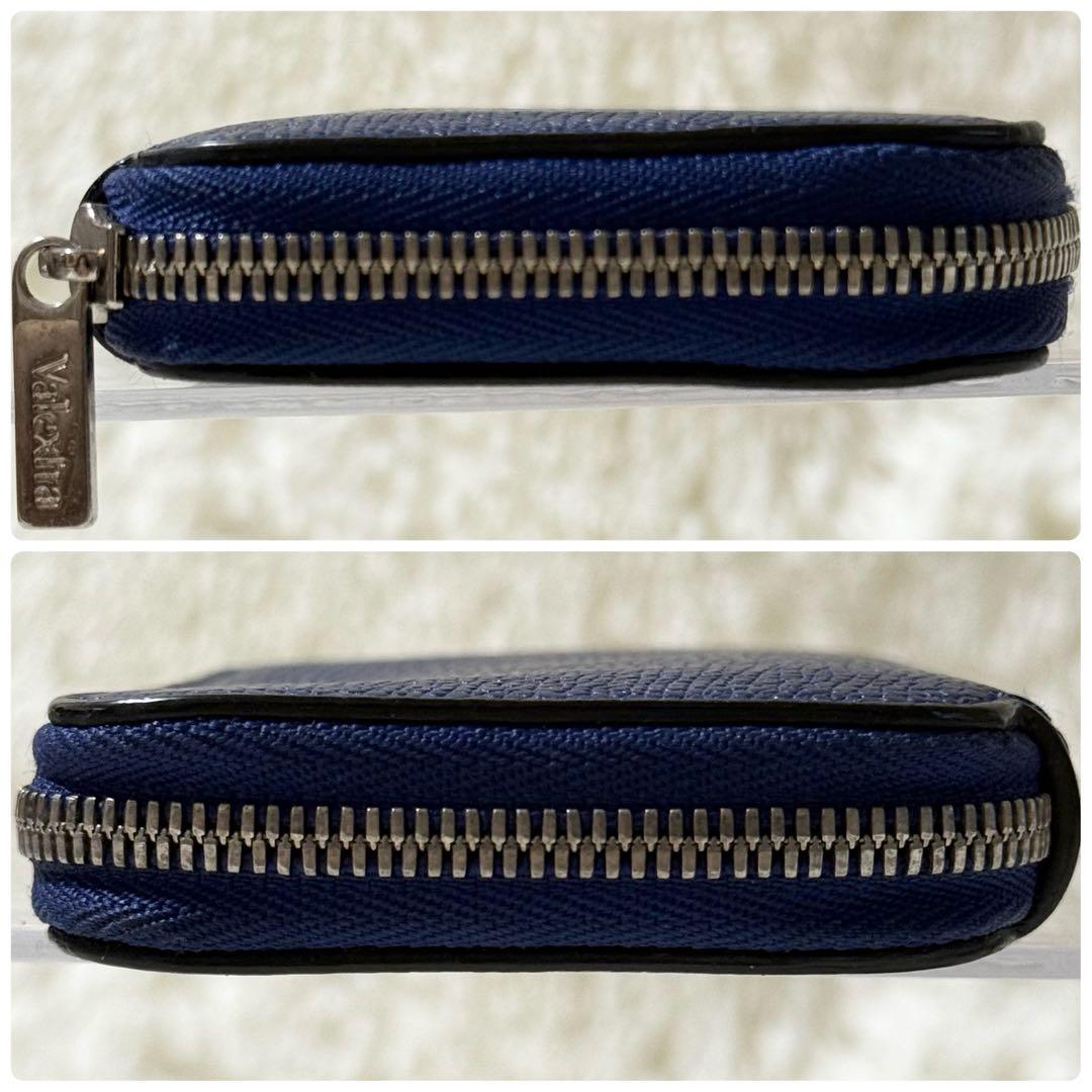 【美品】Valextra ヴァレクストラ ラウンドジップ ミニウォレット レザー
