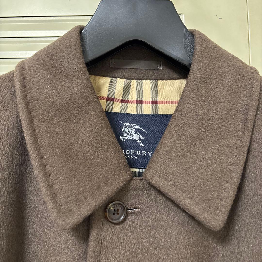 専用　BURBERRY カシミア、アンゴラ入りコートMサイズ　ブラウン