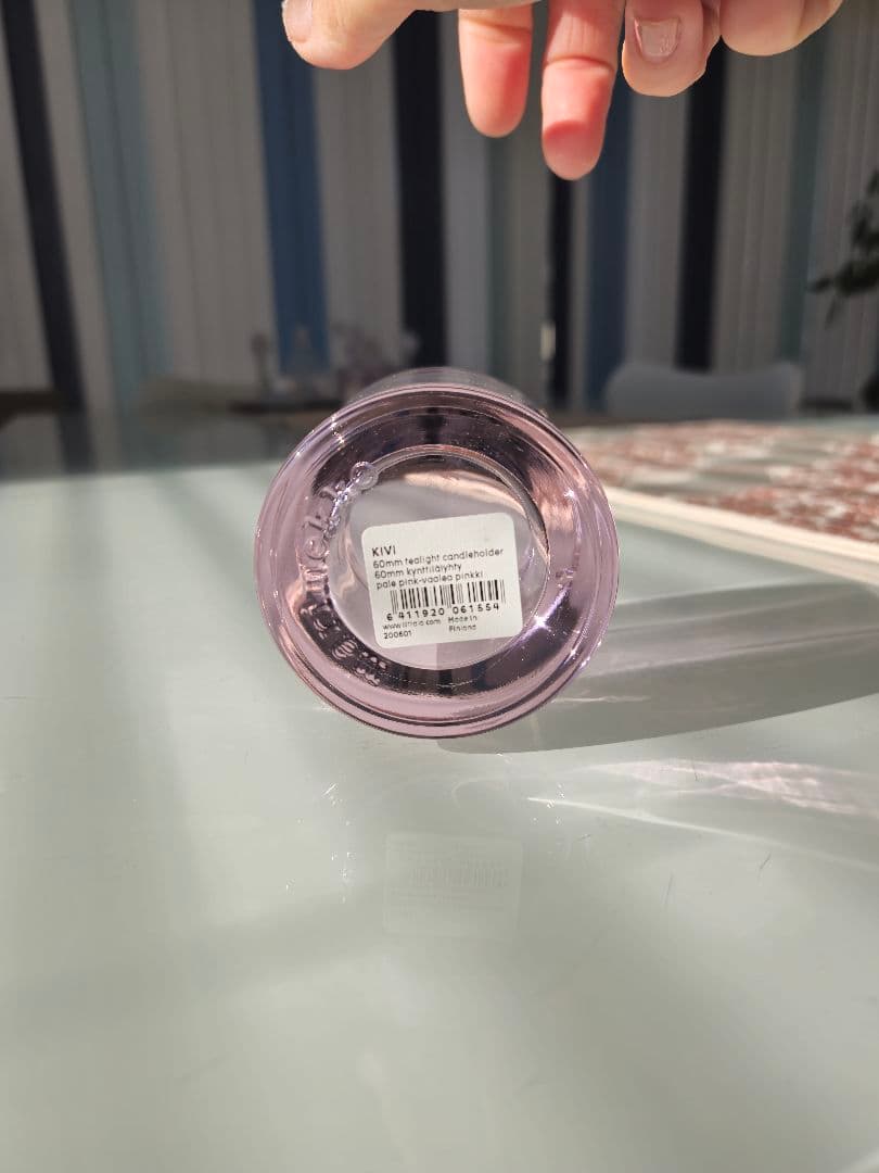  KIVI marimekko ペールピンク キャンドルホルダー
