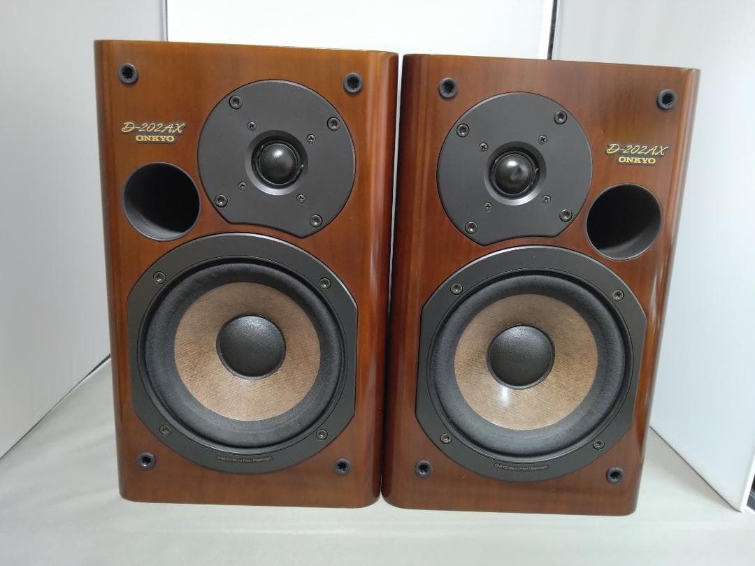 【美品/名機】ONKYO D-202AXスピーカーペア動作確認済み シリアル同番