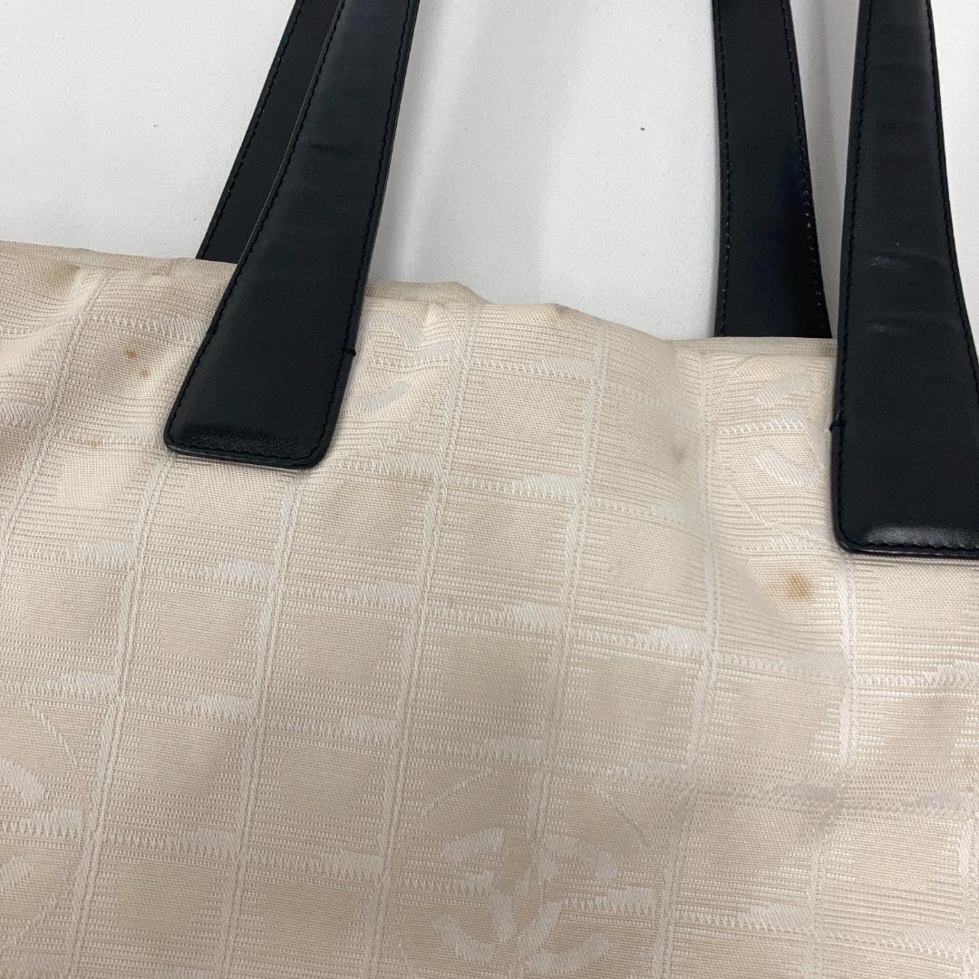 希少色⭐シャネル CHANEL ニュートラベル トート バイカラー
