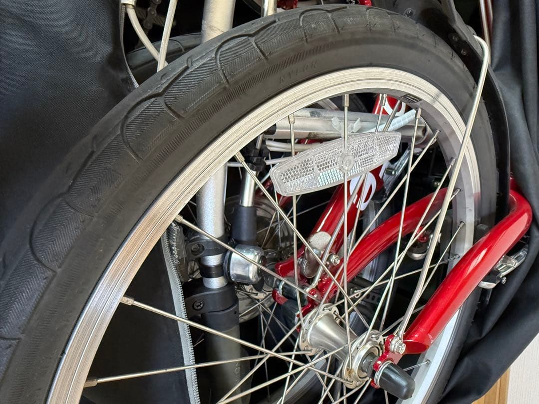 赤ちゃんさん専用　折りたたみ自転車 ROUTE ルビーレッド